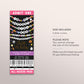 In My Spooky Girl Era Ticket Invitation Editable Template, Halloween Ghost Friendship Bracelet Party Invite, Spooky Birthday Era Eras Evite