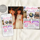 Adventure Awaits Travel Joint Siblings Birthday Invitation With Photo Editable Template,