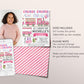 Train Birthday Invitation With Photo Editable Template, Girl Chugga Choo Train Boarding Pass Party Invite, All Aboard The Birthday Express
