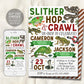 Reptile Joint Siblings Birthday Invitation Editable Template