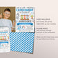 Science Birthday Invitation With Photo Editable Template, Boy Birthday Experiment Party Invite, Kids Science Lab Mad Scientists Party Evite