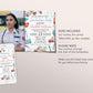 Paramedic EMT Graduation Invitation With Photo Editable Template, EMT Certification Grad Announcement Party Invite, Emergency Medical Evite