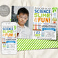 Science Slime Birthday Invitation With Photo Editable Template