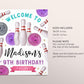 Bowling Birthday Welcome Sign Editable Template, Girl Strike Up Some Fun Bowling Alley Party Poster, Kids Sports Bowling Ball Pin Banner