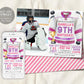 Hockey Birthday Invitation With Photo Editable Template