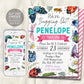 Bugs Insect Birthday Invitation Editable Template