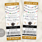 In My Graduation Era Ticket Invitation Editable Template