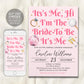 It&#39;s Me Hi I&#39;m The Bride To Be Its Me Invitation Editable Template