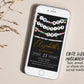 In My Thirties Era Invitation With Photo Editable Template, Friendship Bracelet Party Invite, 30th Birthday Girl Eras Music Black Gold Evite