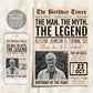 The Man The Myth The Legend Birthday Invitation Editable Template