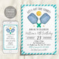 Pickleball Birthday Invitation Editable Template