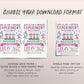 Science Birthday Invitation Editable Template, Girl Birthday Experiment Party Invite, Kids Science Lab Calling Mad Scientists Party Evite