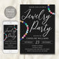 Jewelry Party Invitation Editable Template