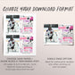 Ice Hockey Birthday Invitation With Photo Editable Template, Pink Ice Skating Rink Hockey Theme Invite, Girl Sports It's Game Time Evite