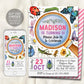 Insect Bugs Birthday Invitation Editable Template