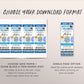 Movie and Pajamas Birthday Ticket Invitation Editable Template, Boy Kids Slumber Party Popcorn Cinema Movie Ticket Stub Party Invite Evite