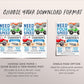 Monster Truck 4th Birthday Invitation Editable Template, Need Four Speed Party Bash Invite, Crush On Over Fourth Birthday Evite Printable