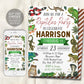 Reptiles Birthday Invitation Editable Template