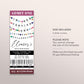 In My Forties Era Ticket Invitation Editable Template, Friendship Bracelet Birthday Era Party Invite, Fortieth 40th Birthday Eras Gems Evite