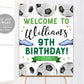 Soccer Birthday Welcome Sign Editable Template