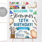 Pottery Party Welcome Sign Editable Template