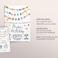 Friendship Bracelet Birthday Invitation Editable Template, Bracelet Making Party Invite, Let's Party Girl Jewelry Making Beads Party Evite