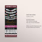 In My Forties Era Ticket Invitation Editable Template, Friendship Bracelet Birthday Era Party Invite, Fortieth 40th Birthday Eras Gems Evite