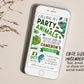 Chameleon Birthday Invitation With Photo Editable Template, Boy Reptile Lizard Party Animal Invite, Kids Chameleons Nature Jungle Evite
