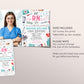 Nurse Graduation Invitation With Photo Editable Template, She eaRNed It RN Grad Announcement Party Invite Registered Nurse Pinning Ceremony