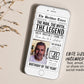 The Man The Myth The Legend Birthday Invitation Editable Template, Newspaper 30th 40th 50th Adult For Men Birthday Party Invite With Photo