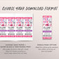Space Cowgirl Birthday Ticket Invitation Editable Template, Disco Cowgirl Party Invite, Rodeo Yee Haw Southwestern Country Western Evite