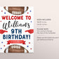 Football Birthday Welcome Sign Editable Template, Rookie Of The Year First Birthday Poster, American Football Sports It's Game Time Poster