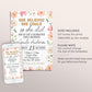 Graduation Floral Invitation Editable Template, Blush Floral Grad Announcement Party Invite for Her, She Believed She Could So She Did Evite