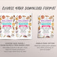 Seashell Birthday Invitation Editable Template, Girl Let's Shellebrate Sea Shell Theme Invite, Under The Sea Coastal Beach Starfish Evite