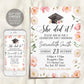 Graduation Floral Invitation Editable Template