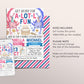 Axolotl Joint Siblings Birthday Invitation Editable Template, Boy Girl Twins Axolotl Alotl Fun Party Invite, Under The Sea Evite Seashells