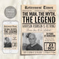 The Man The Myth The Legend Retirement Invitation Editable Template