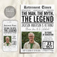 The Man The Myth The Legend Retirement Invitation Editable Template
