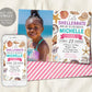 Seashell Birthday Invitation With Photo Editable Template