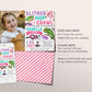 Reptile Birthday Invitation With Photo Editable Template, Girl Slither Hop Crawl Party Invite, Kids Reptiles Creepy Crawly Nature Evite
