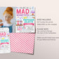 Science Birthday Invitation With Photo Editable Template, Girl Mad Scientists Party Invite, Professor Experiment Science Lab Party Evite