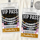 Roller Skating Era VIP Pass Editable Template