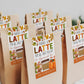 Fall Thanks a Latte Gift Tag Editable Template, Coffee Thank You Appreciation Labels, Autumn Leaves Tag For Employee Coworker Volunteer