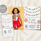 In My Cheerleader Era Birthday Invitation With Photo Editable Template