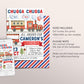 Train Birthday Invitation Editable Template, Chugga Choo Train Boarding Pass Party Invite, All Aboard The Birthday Express Admit One Travel