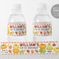 Pumpkin Water Bottle Labels Editable Template