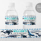 Whale Water Bottle Labels Editable Template