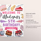 Cake Decorating Birthday Party Welcome Sign Editable Template, Girl Cake Baking Party Poster, Kids Preteen Chef Cooking Kitchen Banner Decor