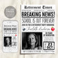 Teacher Retirement Invitation Editable Template