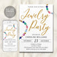 Jewelry Party Invitation Editable Template
